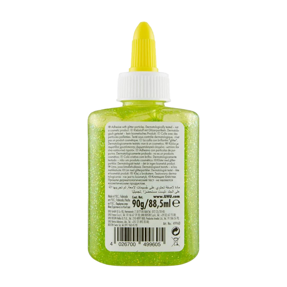 Colla Verde per Decorazioni Glitter Glue UHU 88,5 ml